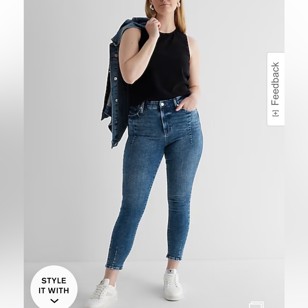 Express high waist skinny jeans fit 12/14/16!